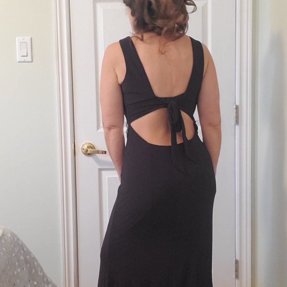 Stunning Open Back Rhinestone Dress - Picture 9 of 16